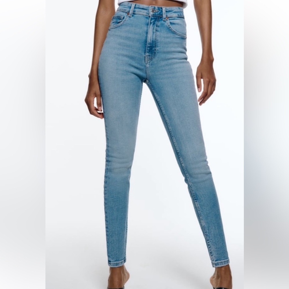 Zara TRFF High Rise Vintage skinny jeans